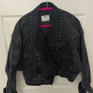 Bershka Black Denim Jacket